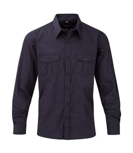 Russell Collection R-918M-0 - Men`s Roll Sleeve Shirt LS