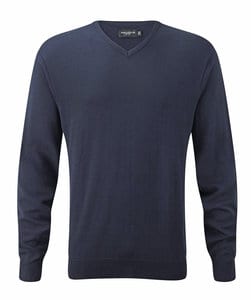 Russell Collection R-710M-0 - V-Neck Knit-Pullover French Navy