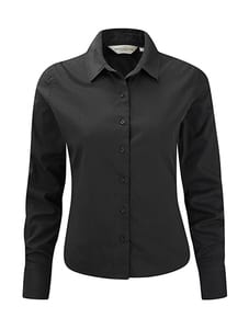 Russell Collection R-916F-0 - Ladies` Classic Twill Shirt LS Zinc