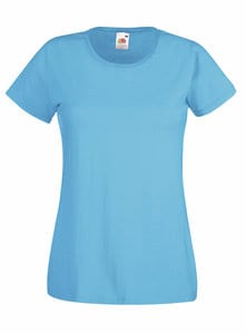 Fruit of the Loom 61-372-0 - Damen Valueweight T-Shirt Azure Blue