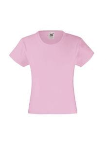 Fruit of the Loom 61-005-0 - Mädchen Valueweight T-Shirt Light Pink