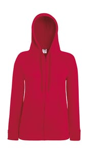 Fruit of the Loom 62-150-0 - Lady-Fit Lightweight Hooded Sweat Jacket Rot