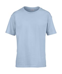 Gildan 64000B - Kids` Ring Spun T-Shirt Light Blue