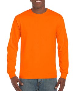 Gildan 2400 - Langarm T-Shirt Ultra Herren Sicherheit Orange