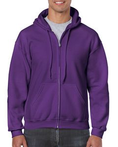 Gildan 18600 - Kapuzensweatshirt mit Reißverschluss Herren Purple