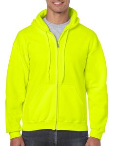 Gildan 18600 - Kapuzensweatshirt mit Reißverschluss Herren Sicherheit Green