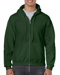 Gildan 18600 - Kapuzensweatshirt mit Reißverschluss Herren Forest Green