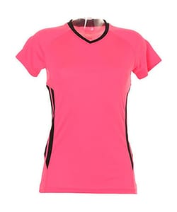 Gamegear KK940 - Gamegear® Cooltex® Ladies` Training T-Shirt Fluorescent Pink/Black