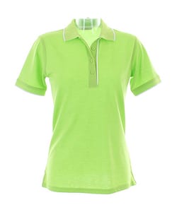 Kustom Kit KK748 - Ladies` Essential Polo Shirt Lime/White