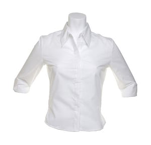 Kustom Kit KK715 - Bluse mit 3/4 Arm Weiß
