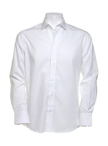 Kustom Kit KK131 - Slim Fit Business Shirt LS Weiß
