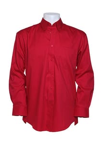 Kustom Kit KK105 - Corporate Oxford Hemd LA Rot