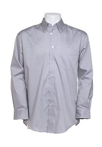 Kustom Kit KK105 - Corporate Oxford Hemd LA Silver Grey