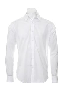Kustom Kit KK192 - Slim Fit Business Shirt LS Weiß