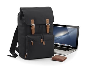 Bag Base BG613 - Vintage Laptop Backpack Schwarz