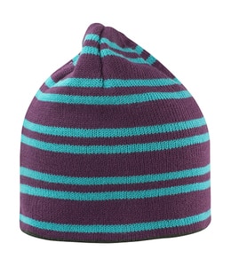 Result Winter Essentials R354X - Team Reversible Beanie Plum/Turquoise/Grey