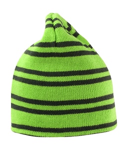 Result Winter Essentials R354X - Team Reversible Beanie Lime/Grey/Grey