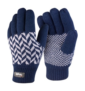 Result Winter Essentials R365X - Pattern Thinsulate Handschuhe Navy/Grey