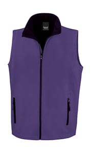 Result Core R232M - Bedruckbarer Soft Shell Bodywarmer Purple/Black