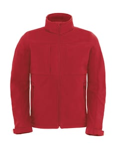 B&C Hooded Softshell Men - Hooded Softshell Men - JM950 Rot