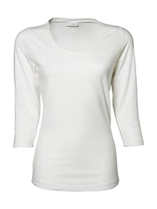 Tee Jays 460 - Ladies 3/4 Sleeve Stretch Tee Weiß