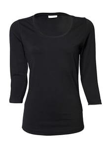 Tee Jays 460 - Ladies 3/4 Sleeve Stretch Tee Schwarz