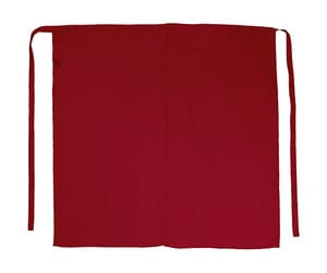 Jassz JG12 - `Berlin` Long Bistro Apron with Vent and Pocket Rot