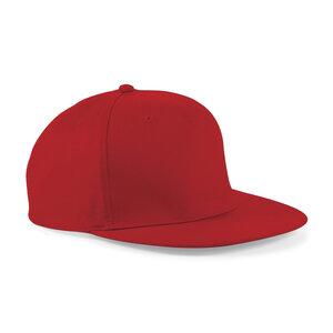 Beechfield B610 - 5-Panel Snapback Rapper Cap Classic Red