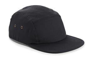 Beechfield B654 - Canvas 5 Panel Cap Schwarz