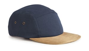 Beechfield B658 - Suede Peak 5 Panel Cap Navy