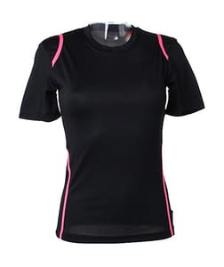 Kustom Kit KK966 - Gamegear® Cooltex® Ladies` T-Shirt Black/Fluorescent Pink