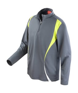 Result S178X - Spiro Trial Training Top Charcoal/Lime/White
