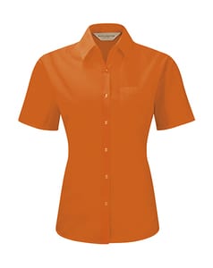 Russell Collection R-935F-0 - Popelin Bluse Orange