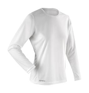 Spiro S254F - Women's Spiro quick dry long sleeve t-shirt Weiß
