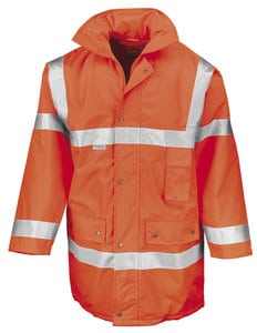 Result Safe-Guard R018X - Sicherheits- Warnjacke mit Reflektoren Fluorescent Orange