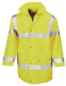 Result Safe-Guard R018X - Sicherheits- Warnjacke mit Reflektoren Fluorescent Yellow
