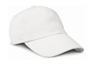 Result Headwear RC24 - Flache Brushed Cotton Cap Weiß