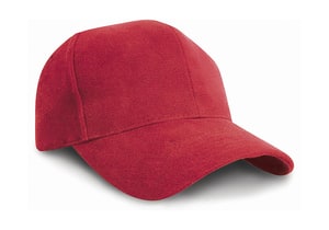 Result Headwear RC25 - Hohe Brushed Cotton Cap Rot