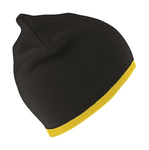 Result Winter Essentials RC46 - Reversible Fashion Fit Hat Black/Yellow