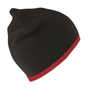 Result Winter Essentials RC46 - Reversible Fashion Fit Hat Schwarz / Rot