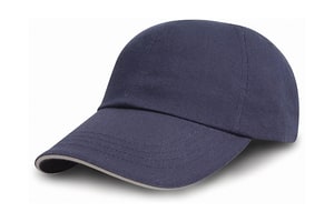 Result Headwear RC50 - Brushed Cotton Drill Cap Navy/Putty
