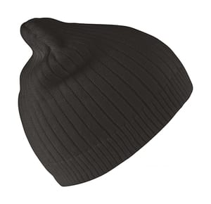 Result Winter Essentials RC74 - Double Knit Cotton Beanie Schwarz