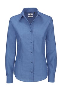 B&C SWO03 - Oxford Bluse LA Blue Chip