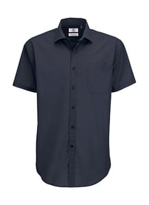 B&C SMP62 - Men`s Poplin Shirt - SMP62 Navy Blue