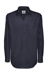 B&C SMT81 - Twill Shirt Navy Blue