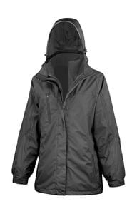 Result R400F - Ladies` 3-in-1 Journey Jacket Black/Black