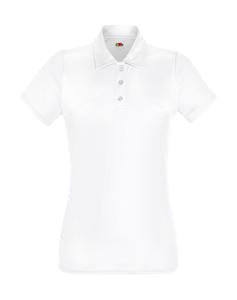 Fruit of the Loom 63-040-0 - Lady-Fit Performance Polo Weiß