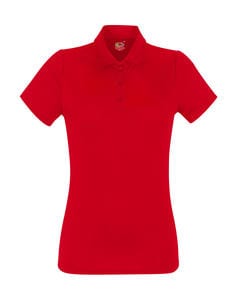 Fruit of the Loom 63-040-0 - Lady-Fit Performance Polo Rot