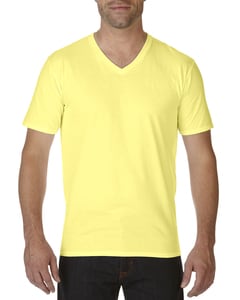 Gildan 41V00 - Premium Cotton Adult V-Neck T-Shirt Cornsilk