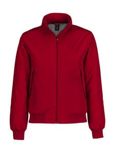 B&C Crew Bomber Women - Crew Bomber Women Jacket - JW962 Red/Warm Grey